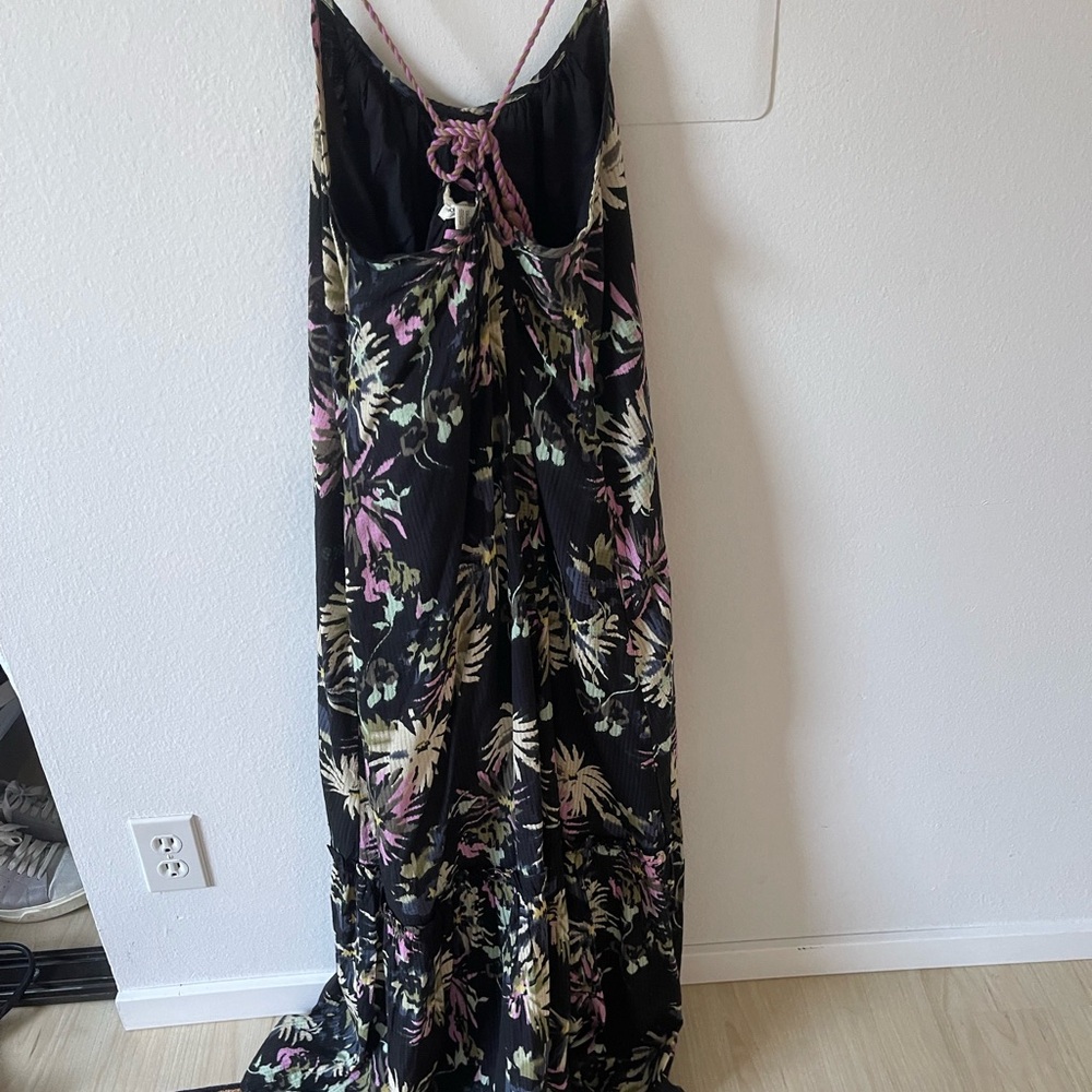 Scotch & Soda park in bloom Maxi Dress Black size 38 M summer dress women's New - Picture 11 of 13